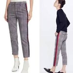 Mother Plaid The Shaker Prep Fray Jeans Size 29